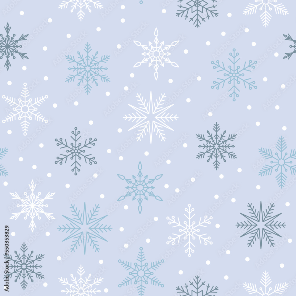 Light pattern with snowflakes Light pattern with snowflakes