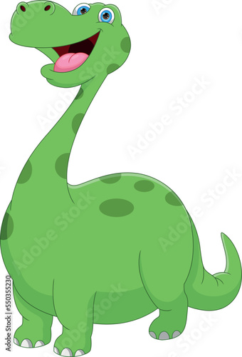 cute happy baby dinosaur cartoon