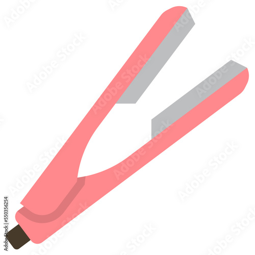 straightening iron flat icon