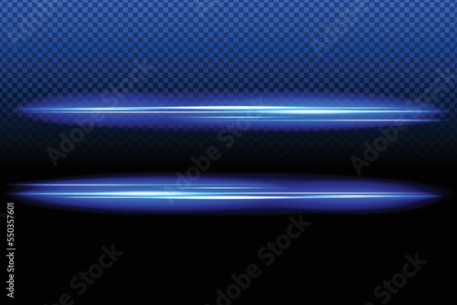 Blue light lens vector Design