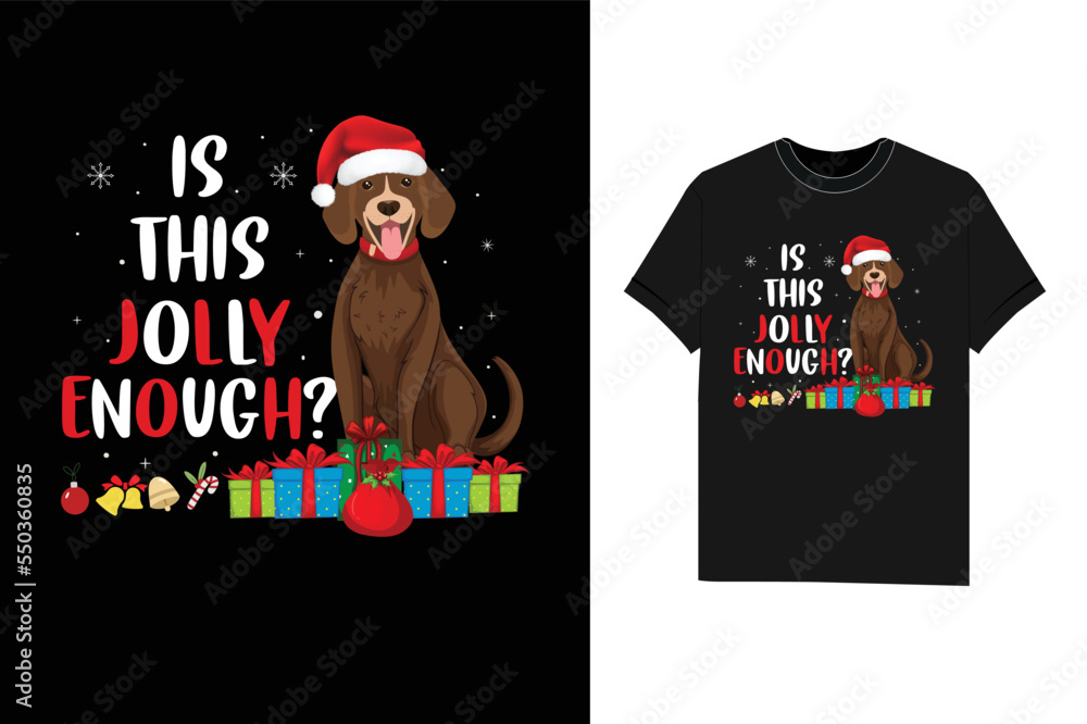 Is This Jolly dog Christmas Tshirt vector Is This Jolly dog Christmas Tshirt vector