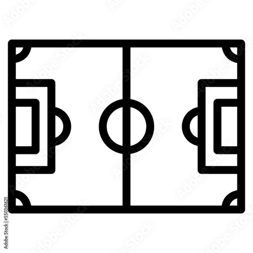 soccer field sport subject school icon