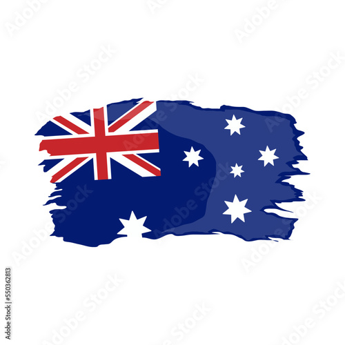 painted australian flag