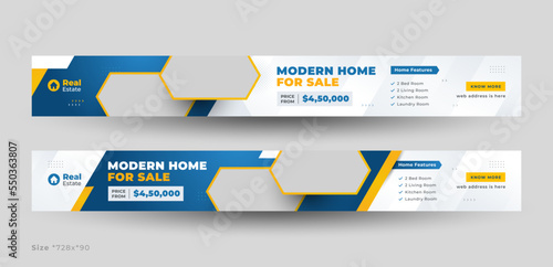 Real estate web banner template