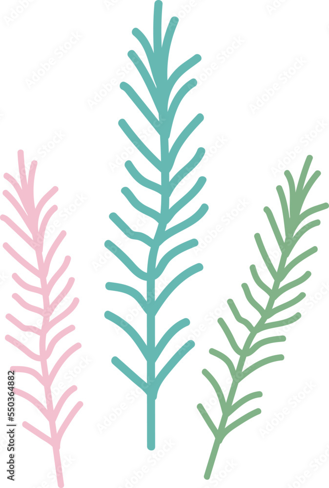 Abstract tropical leaves. Vector illustration. Abstract tropical leaves. Vector illustration.