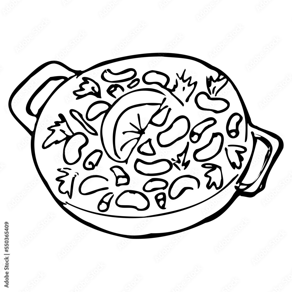 Turkish food, cuisine, sweets tea.Turkish food pastry ,dessert baklava, delight lokum,Traditional Turkish Cuisine, National , Doodle illustraation.