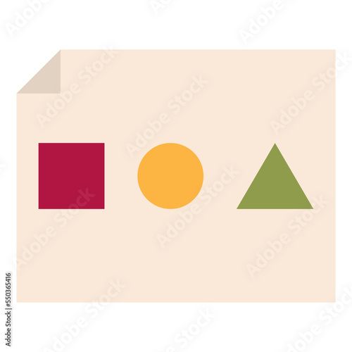 basic circle square trangle icon