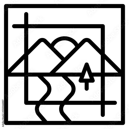 crop image design creative graphic icon