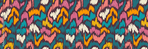 Grunge doodles pattern. Tribal ornament seamless pattern. Grunge ethnic background. Boho hippie style pattern. Modern fabric design. 80s or 90s clothes fabric. Contemporary ornaments.