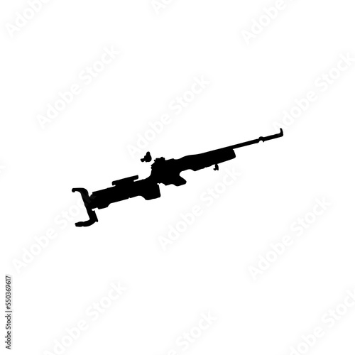 Biathlon icon. Simple style biathlon sport poster background symbol. Biathlon brand logo design element. Biathlon t-shirt printing. Vector for sticker.