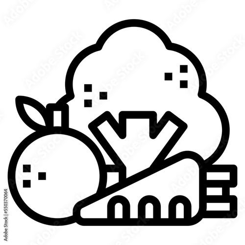 healthy food vegetable fruits health icon