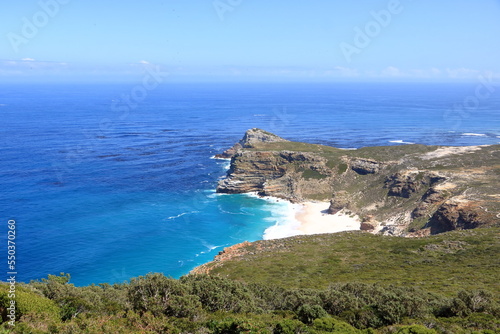 Beautiful view from New Cape Point Lighthouse, Cape of Good Hope, South Africa