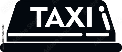 Taxi cab icon simple vector. Airport flight. Travel plane