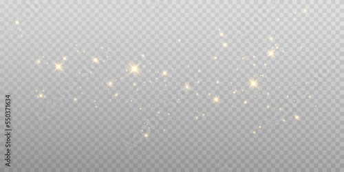 golden dust light png. Bokeh light lights effect background. Christmas glowing dust background Christmas glowing light bokeh confetti and sparkle overlay texture for your design.