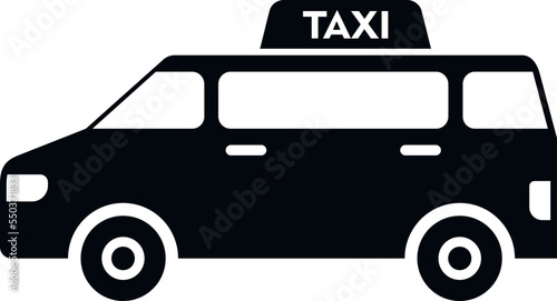 Book taxi bus icon simple vector. Airport transfer. Hotel travel