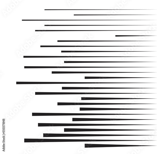 Speed Lines in arrow Form . Vector Illustration .Technology Logo . Design element . Abstract Geometric shape .