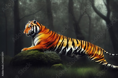 majestic spirit tiger in forest © Rarity Asset Club