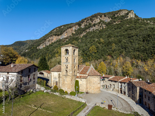 Church of Sant Cristofol (12th Century ) in Beget La Garrotxa Catalonia Spain photo