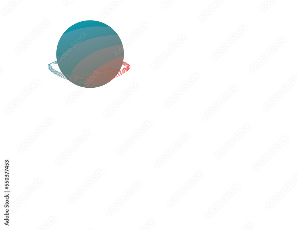 Obraz premium Rainbow Planet