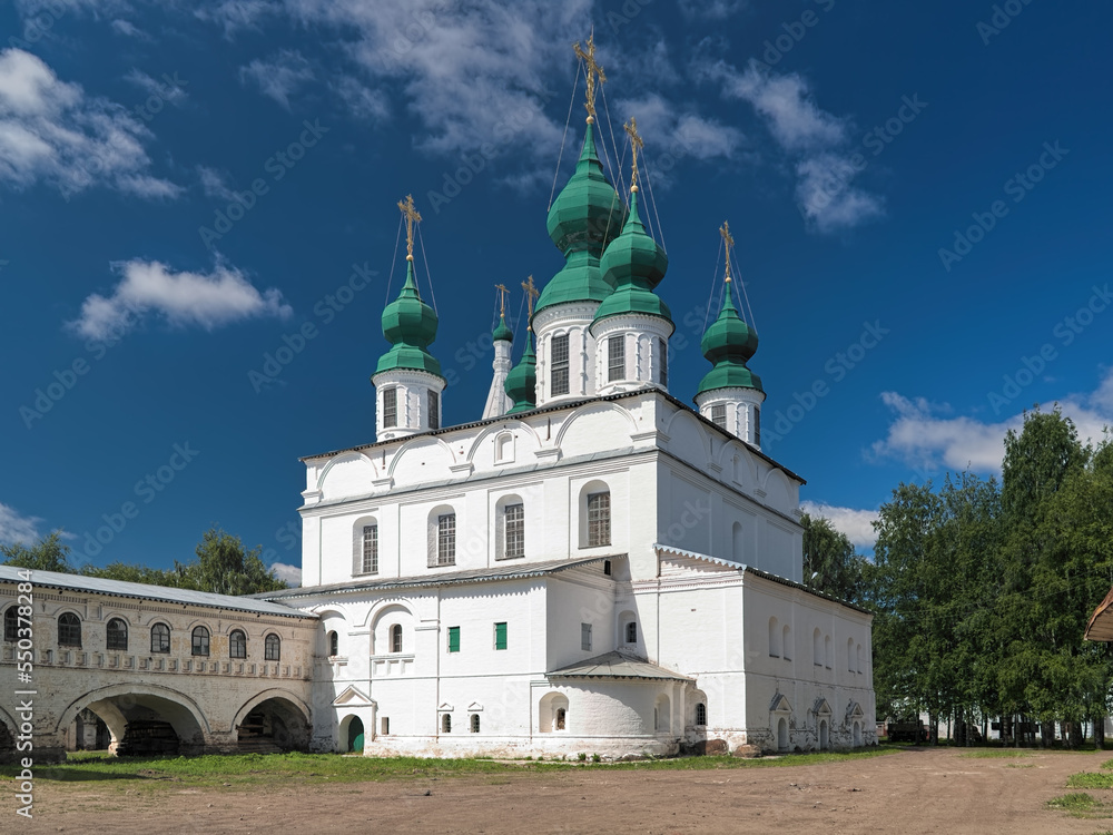 Veliky Ustyug, Russia. Archangel Michael Cathedral of former Archangel Michael Monastery. The cathedral was built in 1653-1656.
