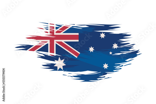 painted australia flag