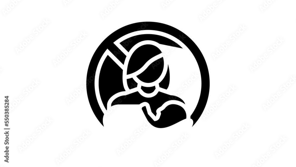 pregnant nursing restriction glyph icon animation pregnant nursing restriction glyph icon animation