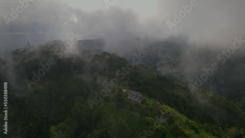 Misty mountain Ridge in blue mountain Jamaica