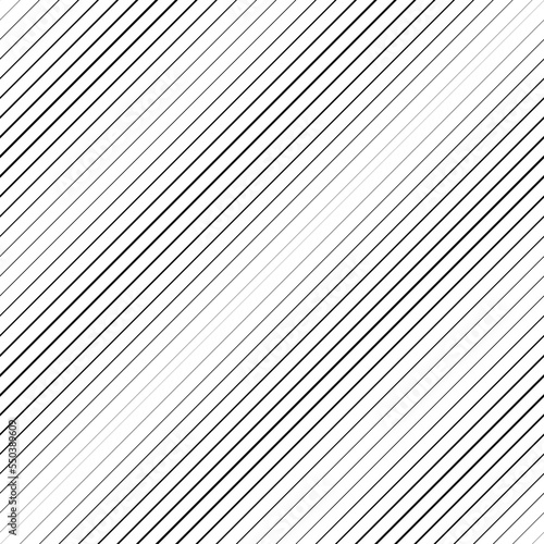 Abstract Black Diagonal Striped Background . Vector parallel slanting, oblique lines texture . Endless , seamless pattern