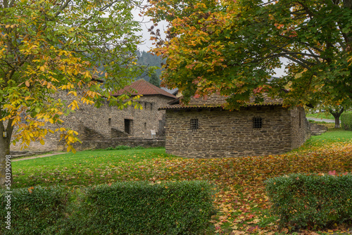 Roman buidling Villa Rustica near at the german village Mehring photo