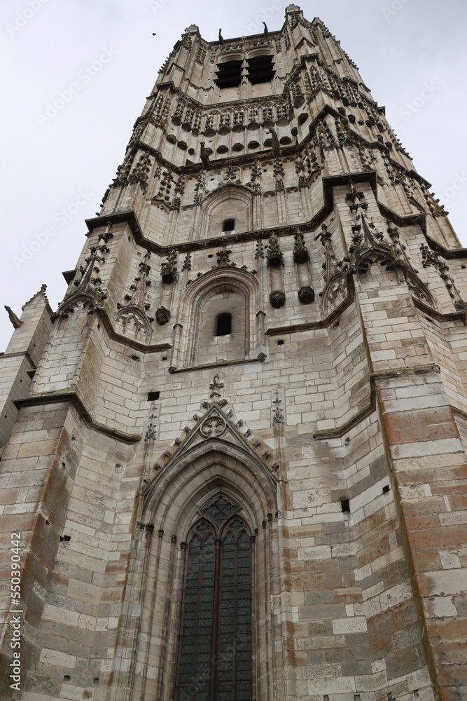 Tower of the cathedral in Auxerre