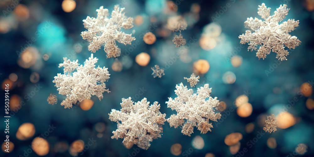snowflake on a blue background