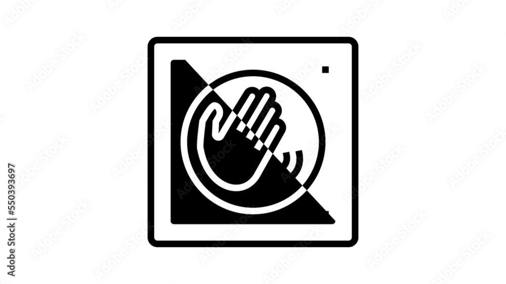 switch contactless line icon animation switch contactless line icon animation
