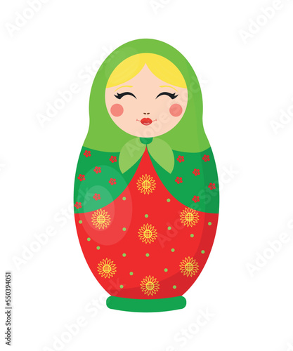 Vector of Russian nesting doll.