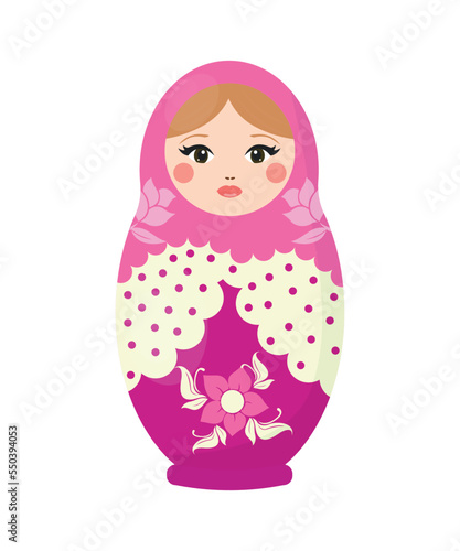 Vector of Russian nesting doll.