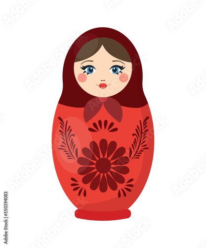 Vector of Russian nesting doll.