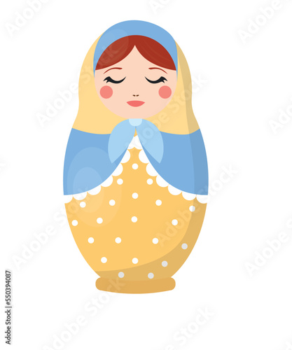Vector of Russian nesting doll.