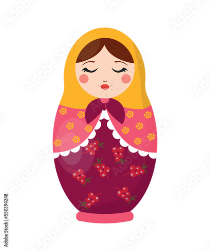 Vector of Russian nesting doll.