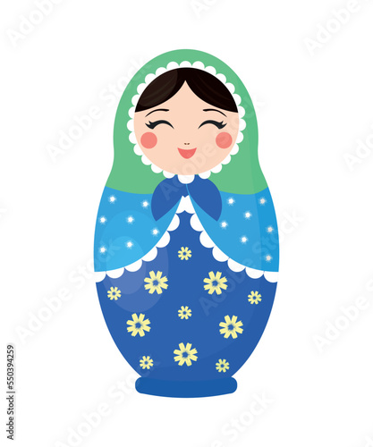 Vector of Russian nesting doll.