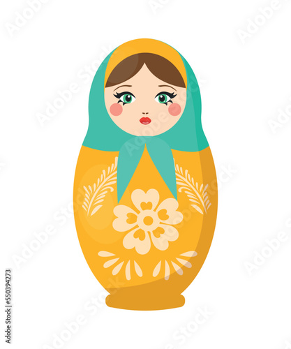 Vector of Russian nesting doll.
