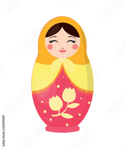 Vector of Russian nesting doll.