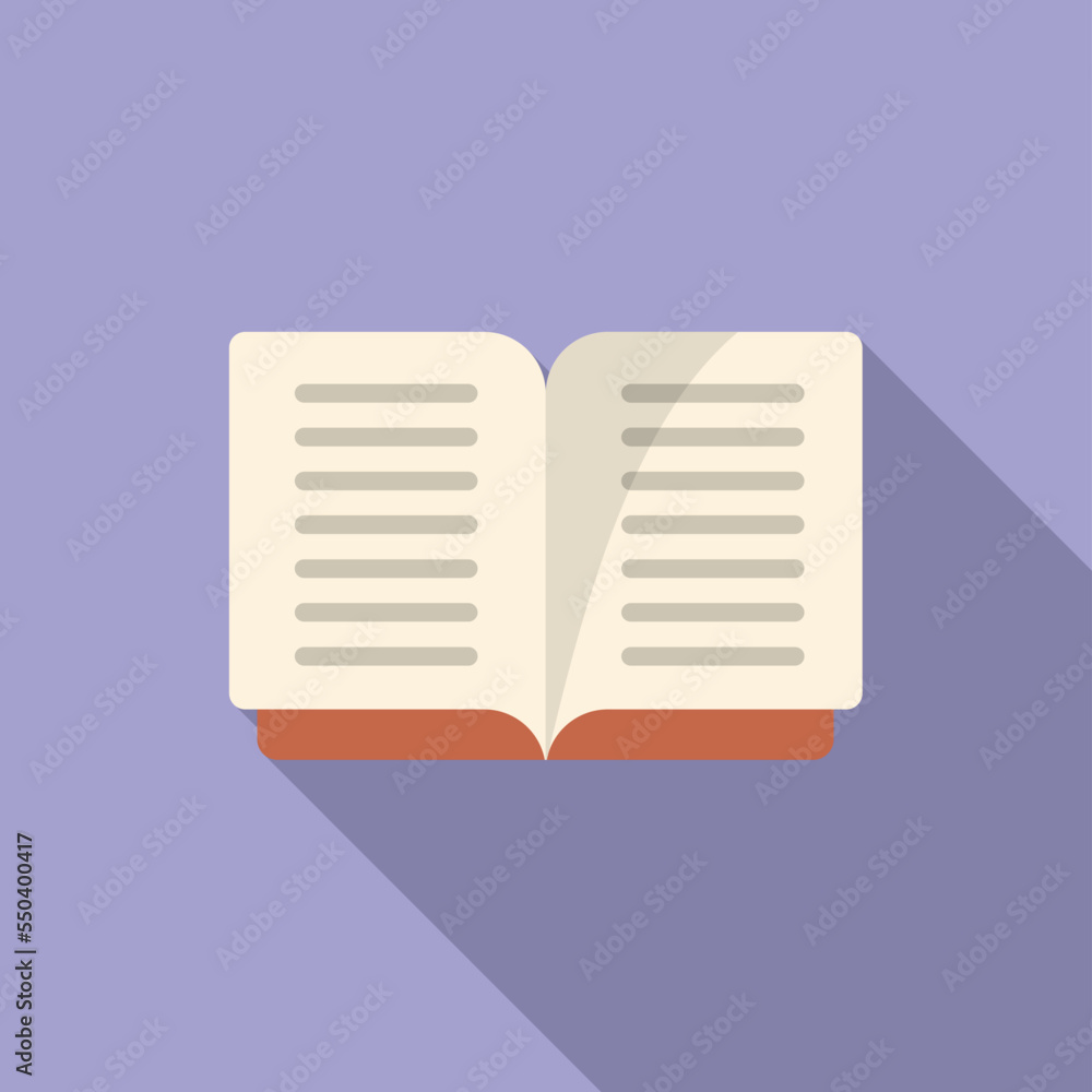 Contact book icon flat vector. Web interface. Software app