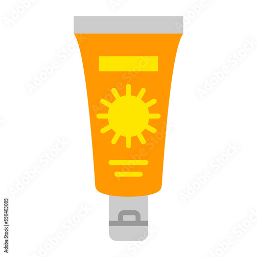 Sunscreen Flat Icon