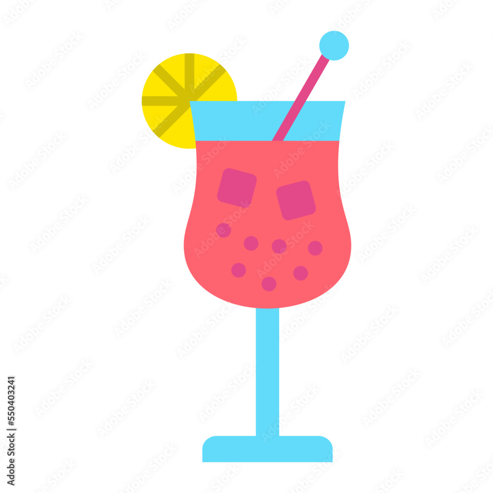 Cocktail Flat Icon