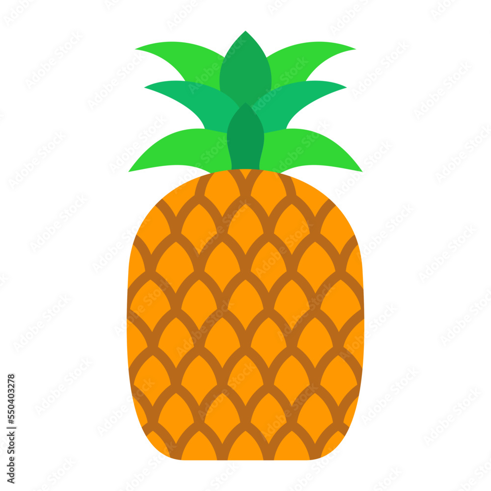 Pineapple Flat Icon Pineapple Flat Icon