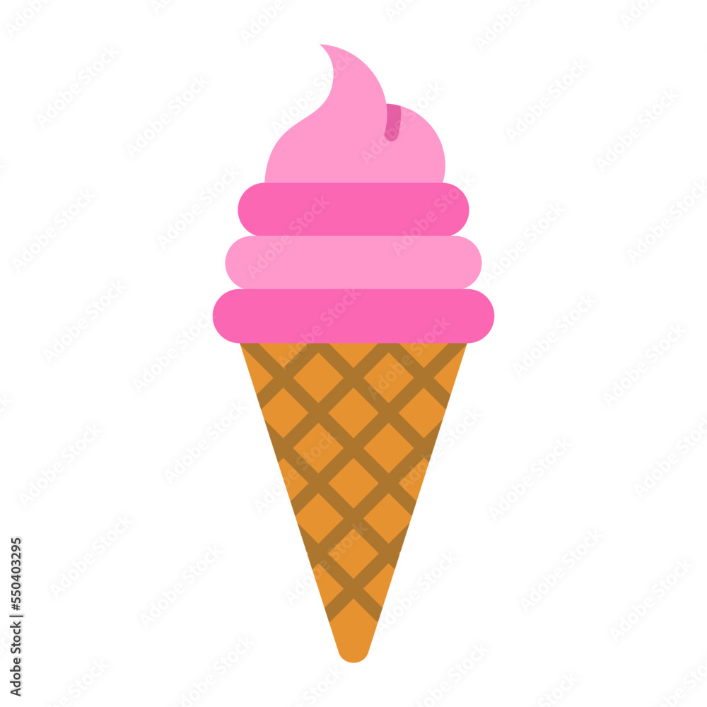 Ice Cream Flat Icon Ice Cream Flat Icon