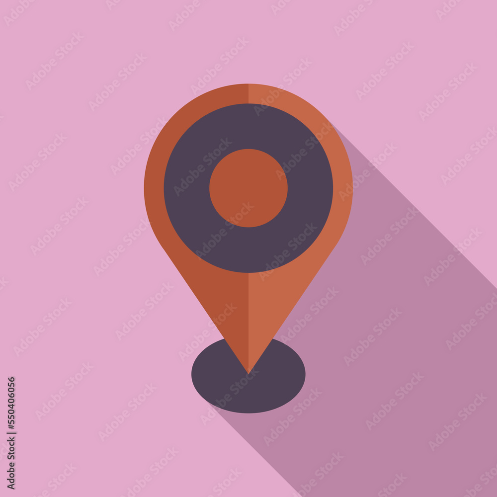 Location icon flat vector. Interface computer. Message digital Location icon flat vector. Interface computer. Message digital