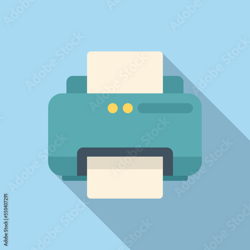 Printer icon flat vector. Ui interface. Internet ui