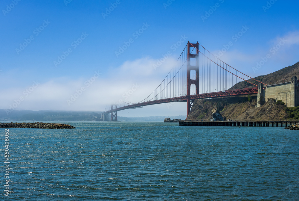 San Francisco Golden Gate Bridge, Calfornia, USA, seen from Sausalito.