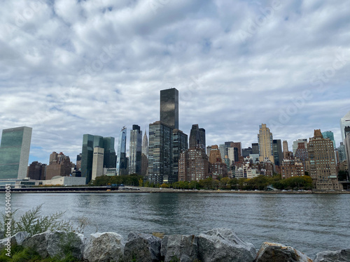 Manhattan Skyline viewed from Roosevelt Island  New York