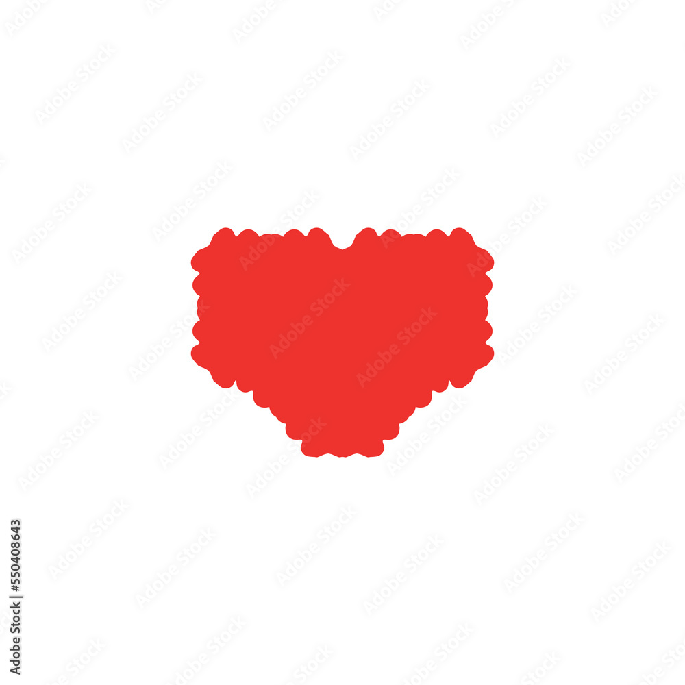 Fototapeta premium Hearth icon. Simple style gift shop big sale poster background symbol. Hearth brand logo design element. Hearth t-shirt printing. Vector for sticker.